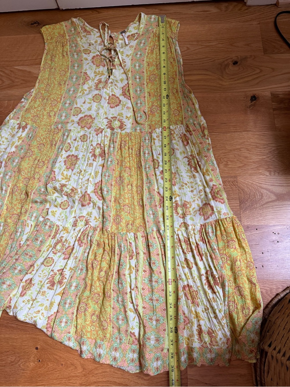 Free People Yellow Floral Midi Dress - Picture 4 of 7